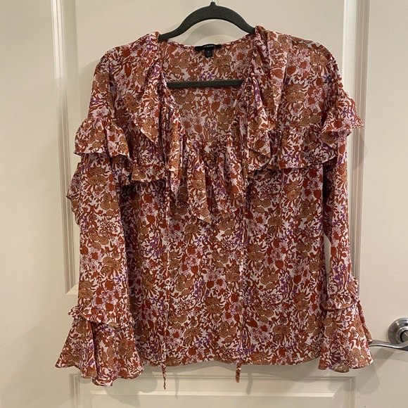 J. Crew Ruffle Blouse - Picture 2 of 3